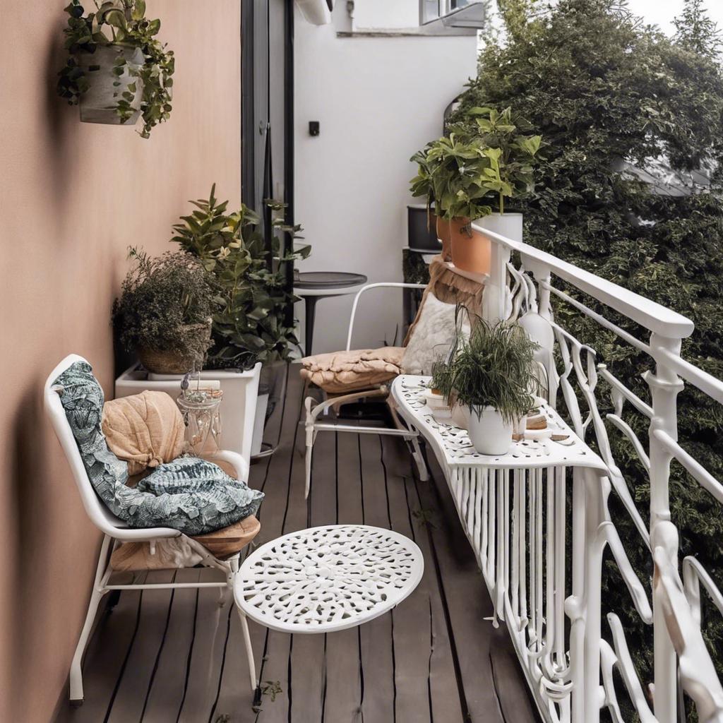 Utilizing Railings​ for Extra⁤ Space on⁤ a Small‌ Balcony