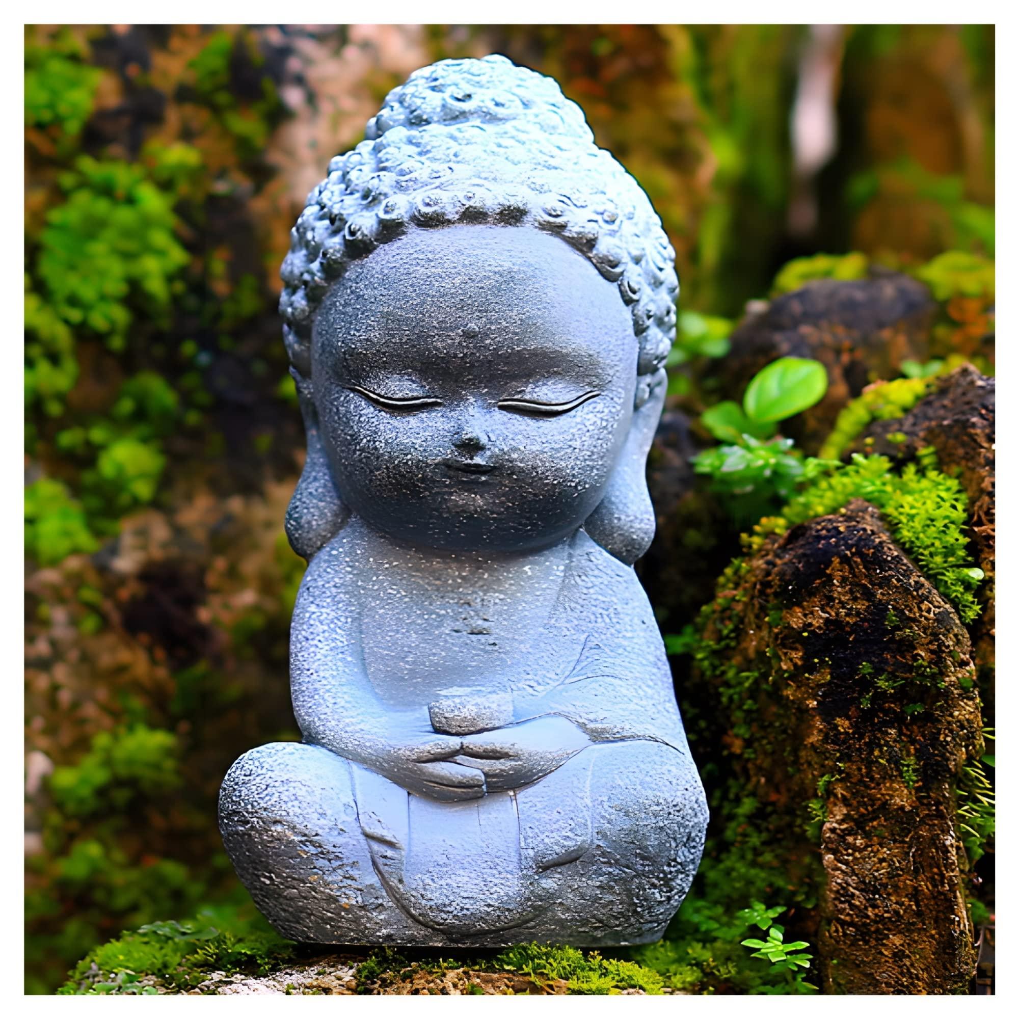 A small Buddha statue imparts tranquility⁢ and mindful awareness in ⁣your Zen⁣ Garden