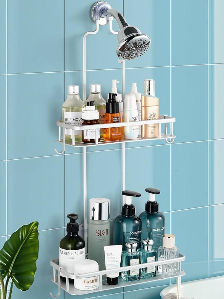 Install a shower​ caddy for ⁣organized essentials​ in your small bathroom