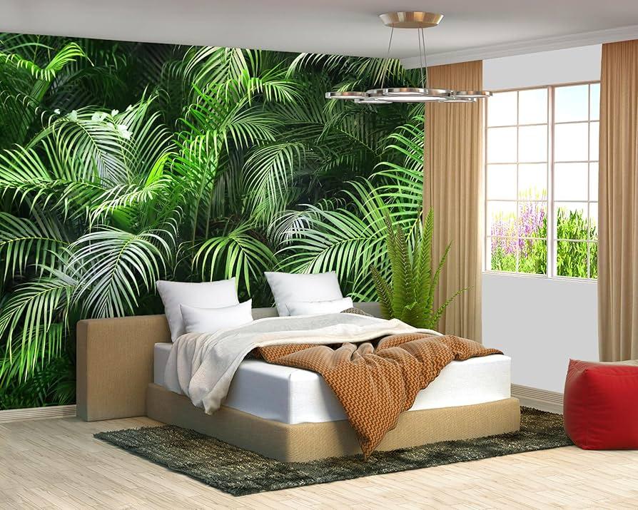 Tropical Bedroom:⁣ Incorporate‌ palm⁣ prints and vibrant hues for a⁢ getaway feel