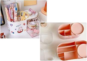 A stylish desk organizer keeps study materials tidy in​ your teen girl bedroom