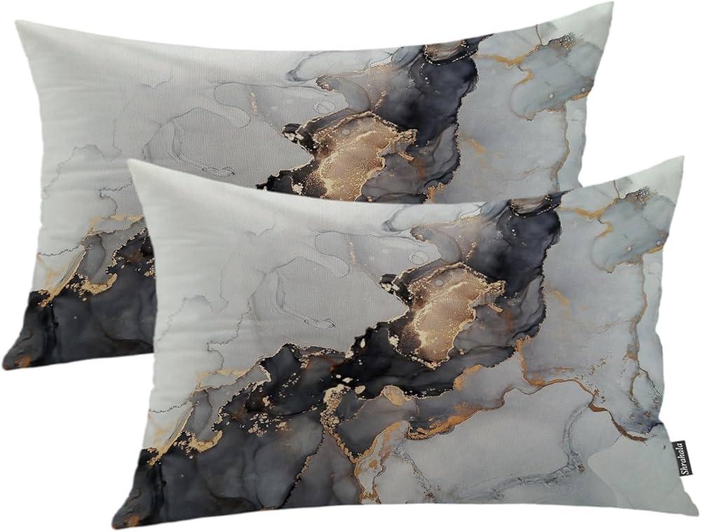 Curate a ​collection of decorative pillows for texture in your living room