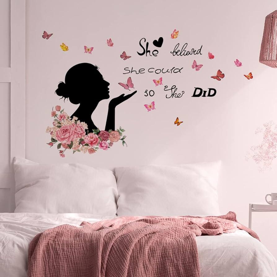 Inspirational wall decals to spark creativity in your teen girl bedroom