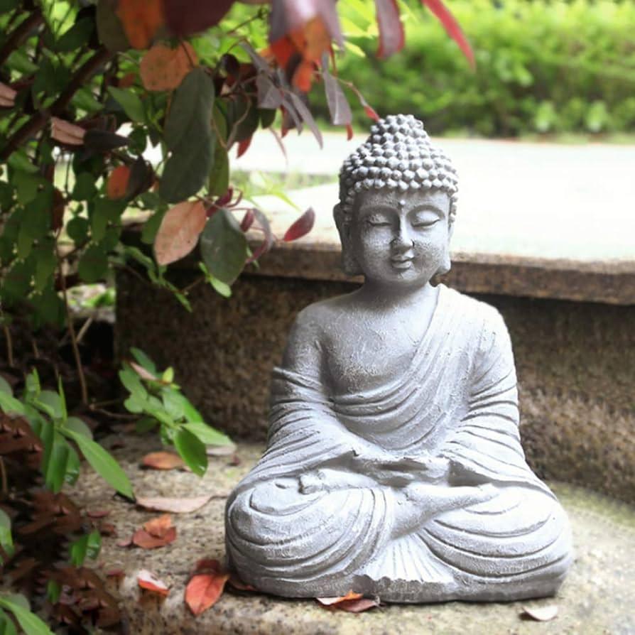 Choose a focal point, such as a statue, to guide​ meditation in your Zen Garden