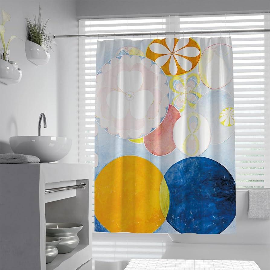 Colorful shower curtains introduce personality to your ⁣eclectic bathroom space