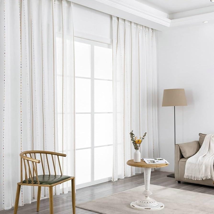 Chic curtains frame windows and control light‌ while enhancing the Living Room style