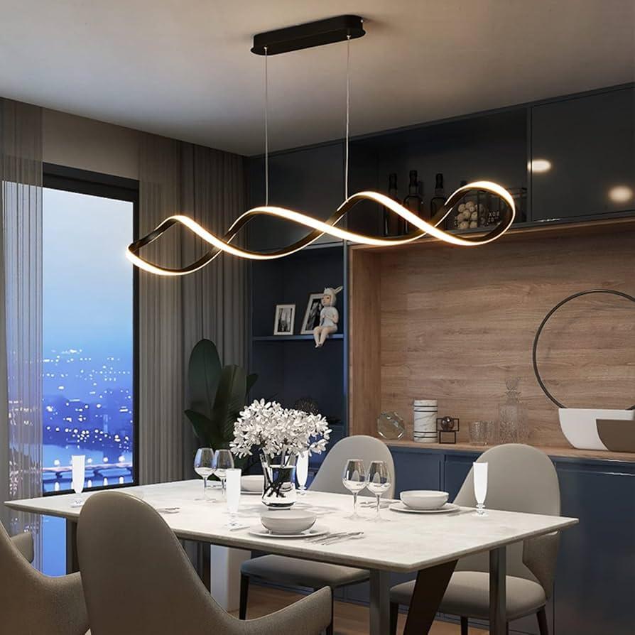 Hang pendant lights above your table for a ​stylish eat-in kitchen upgrade