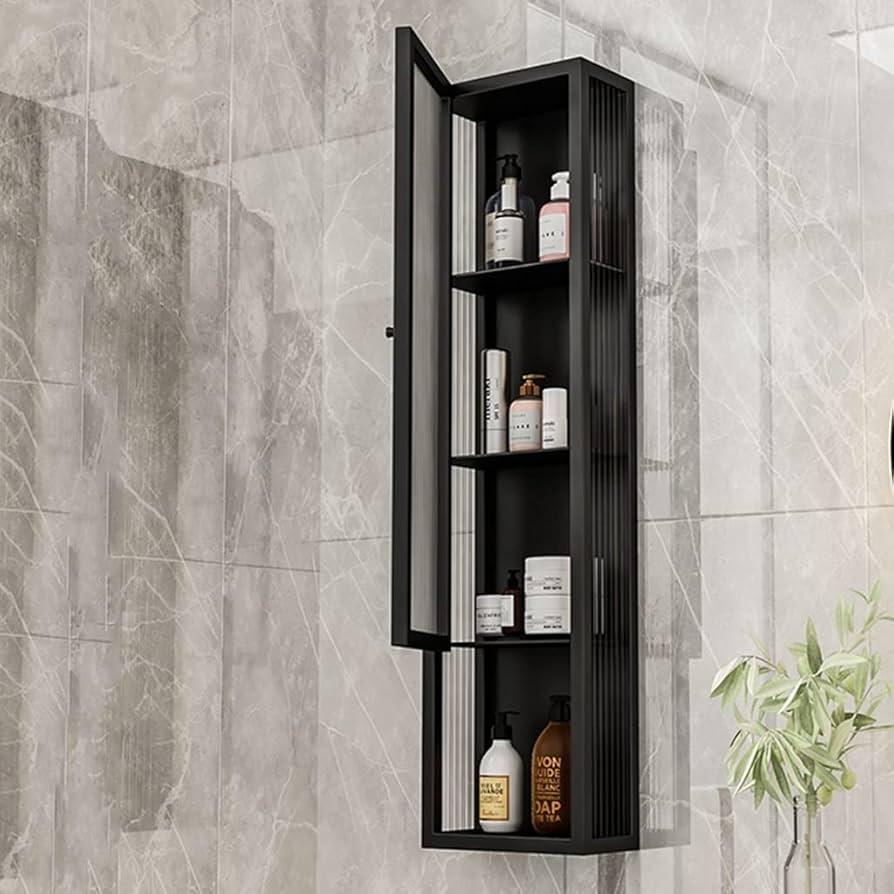 Utilize vertical storage with‍ wall-mounted ⁣shelves ⁣in your narrow ‌bathroom