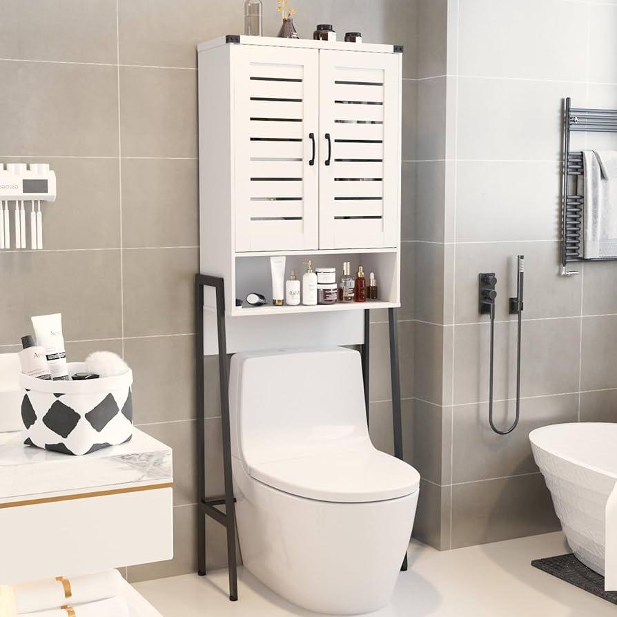 Use over-the-toilet‍ cabinets to save ‌space in ⁤your narrow bathroom