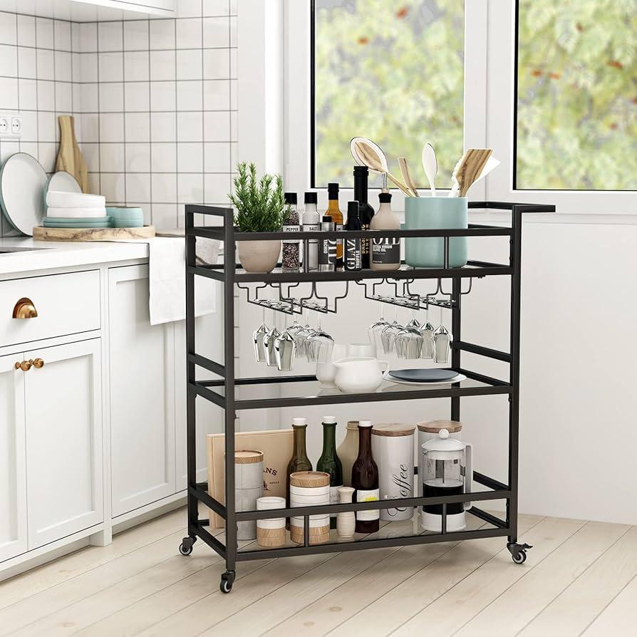 Bar carts in kitchens transform⁣ spaces⁢ into⁤ entertaining hubs with style