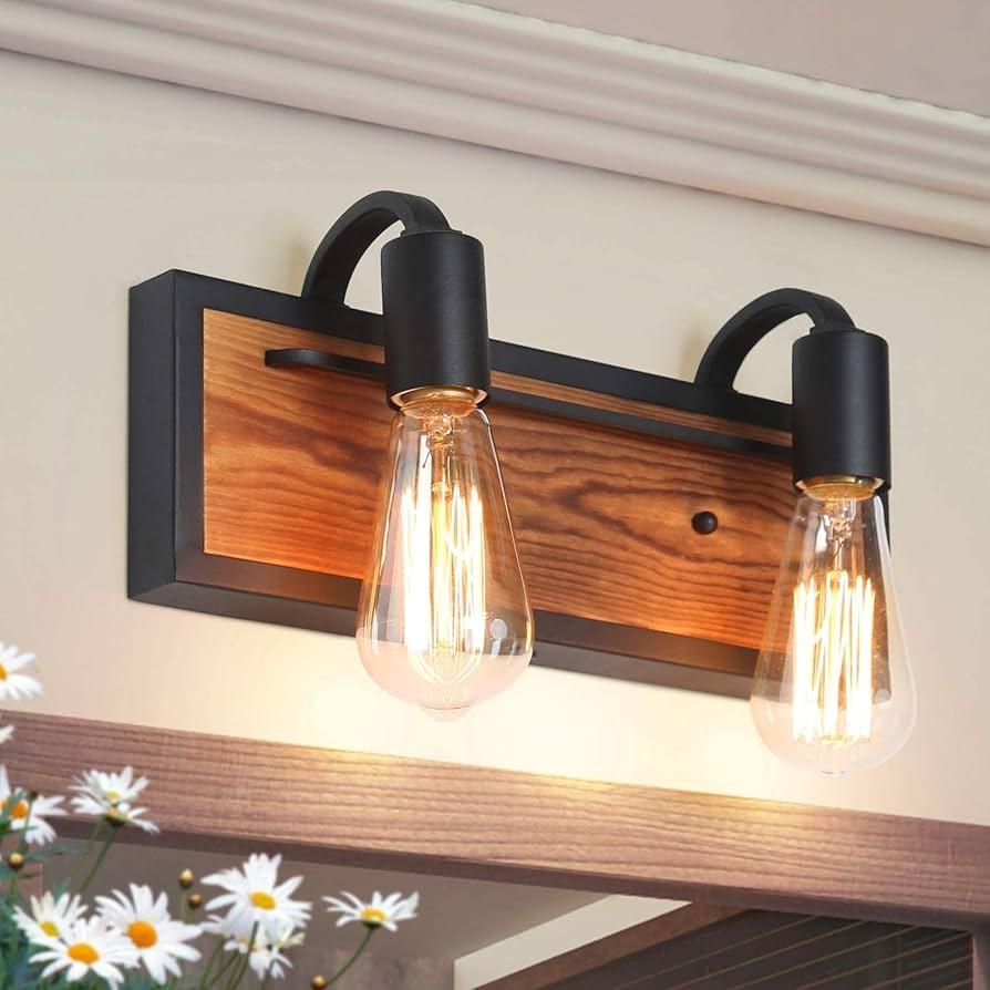 Rustic lighting fixtures add character to⁤ farmhouse bathrooms