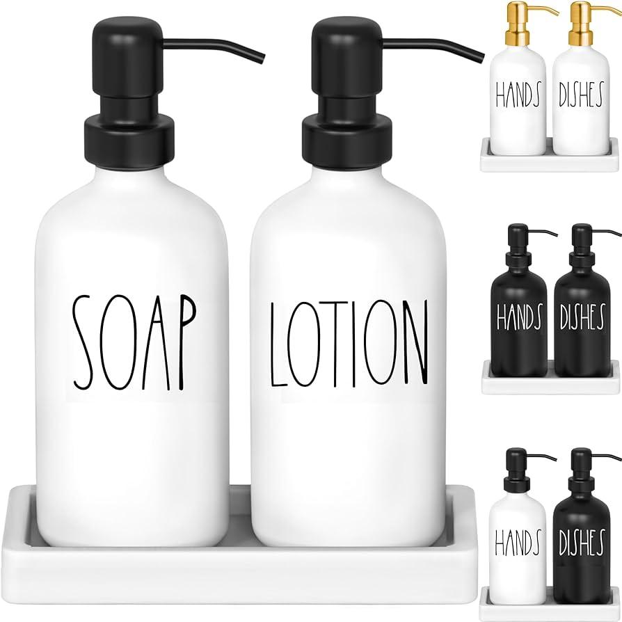 Luxury hand soaps‍ elevate the experience in farmhouse bathrooms