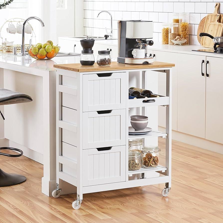 Consider a rolling cart for flexible⁢ storage in ​your Galley Kitchen