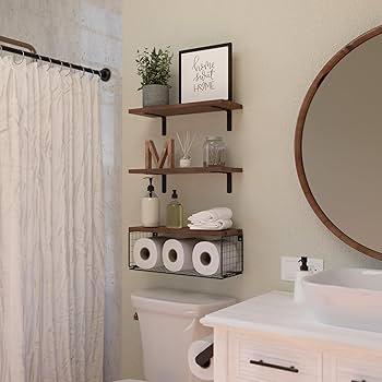 Use floating shelves⁢ to save‌ floor space ‍in your narrow bathroom