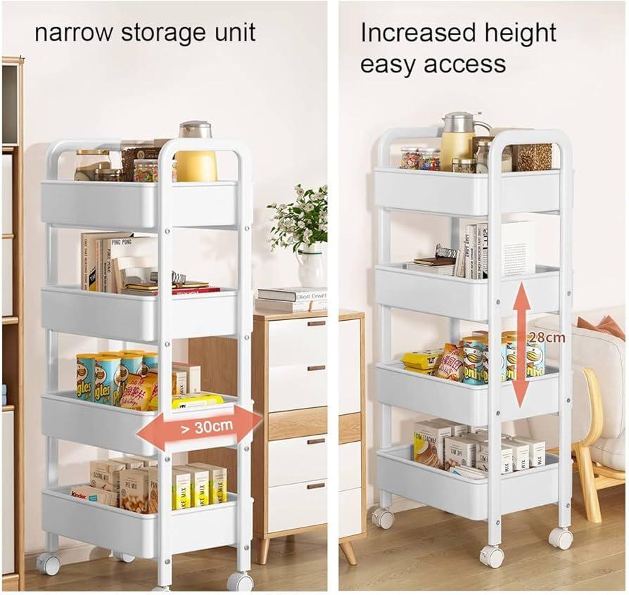 Employ a rolling cart for‌ easy ‍access in narrow bathrooms