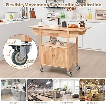 Consider a rolling ⁢cart‌ for extra storage and flexibility in your eat-in kitchen