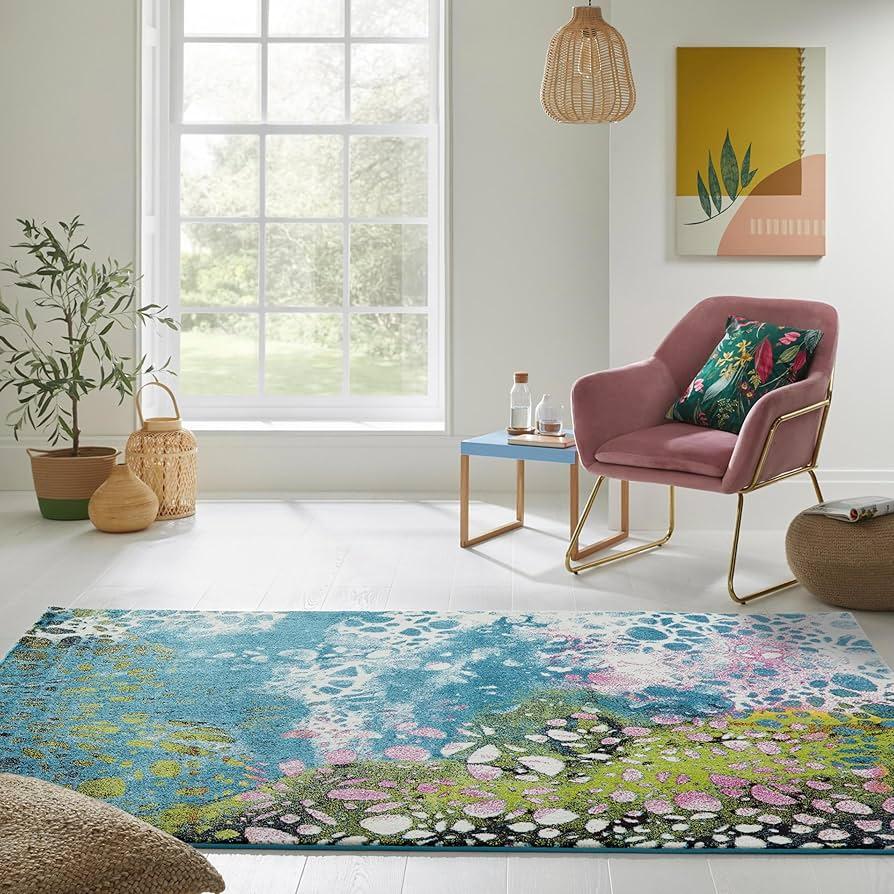 Select a vibrant area rug to warm your Nursery Nook