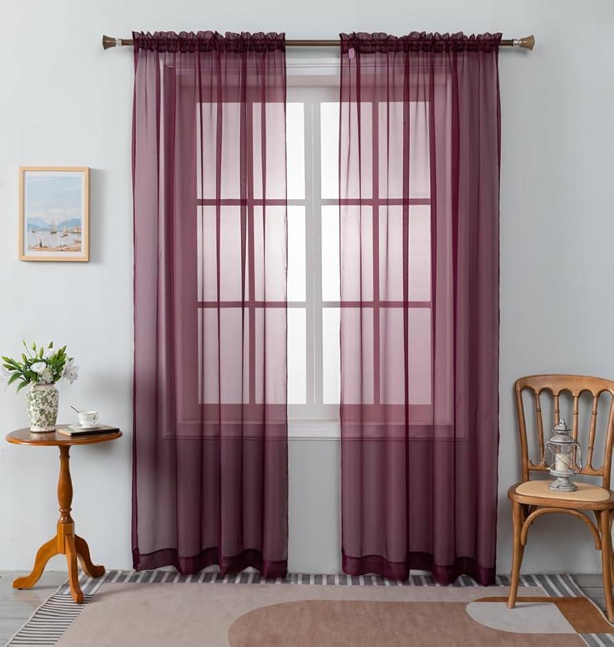 Use sheer curtains to let​ natural light flow‍ into your Burgundy‌ Kitchen