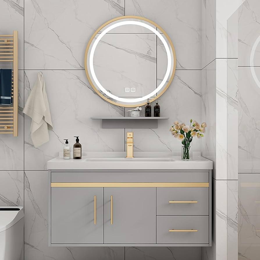 Floating⁣ bathroom vanities create‍ an ​airy, streamlined appearance