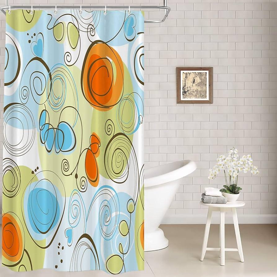 Whimsical shower curtains to express ‌your style in an eclectic bathroom