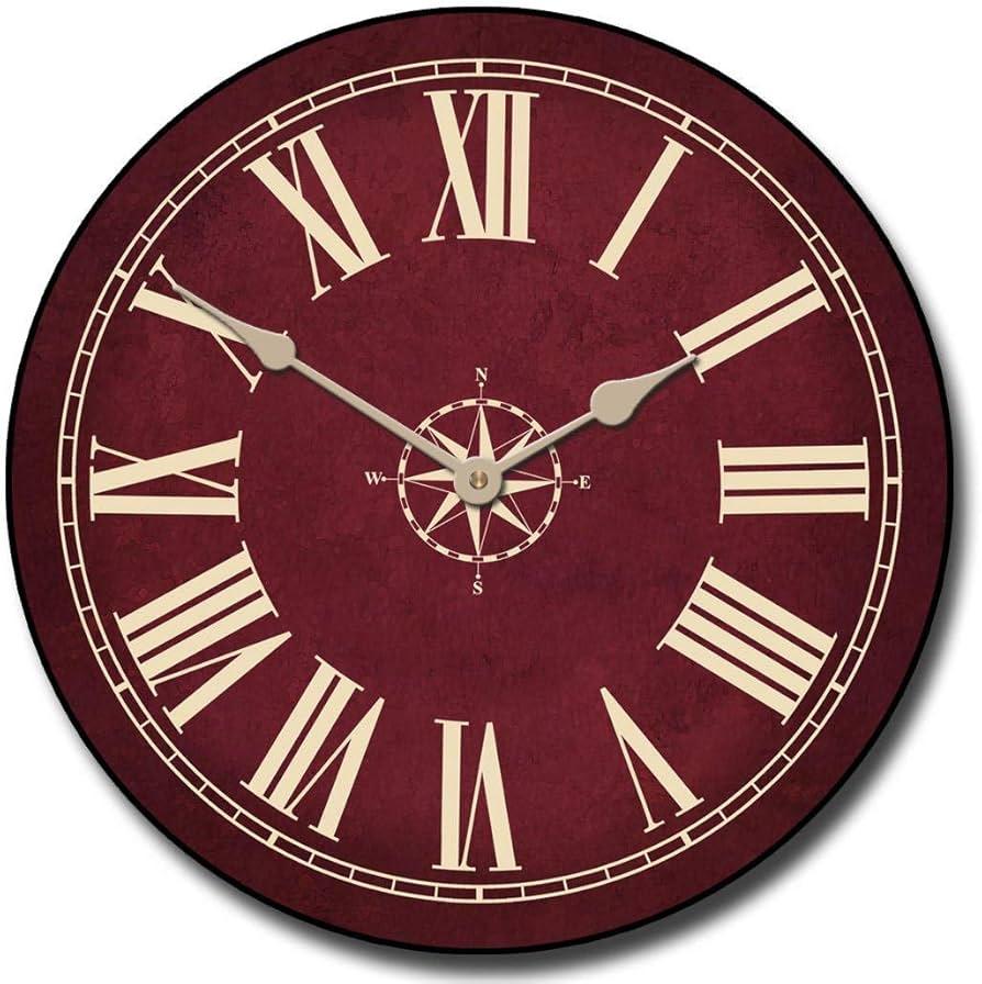 Burgundy Kitchen Clock: Time your culinary adventures with ⁤a stylish‌ and functional clock