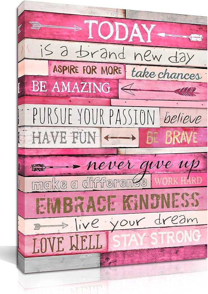 Hang motivational quotes on the walls ‍to inspire positivity⁣ in the teen ‍girl ⁤bedroom