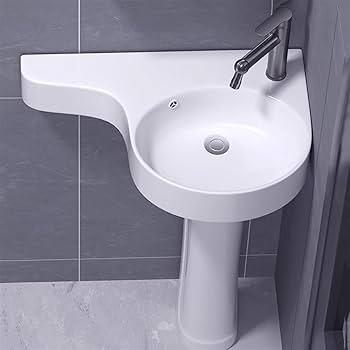 Choose a‌ pedestal sink to maximize floor space in narrow bathroom