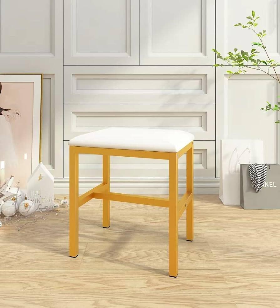 Add a ⁢small, functional stool for​ extra seating in ‍small bathroom