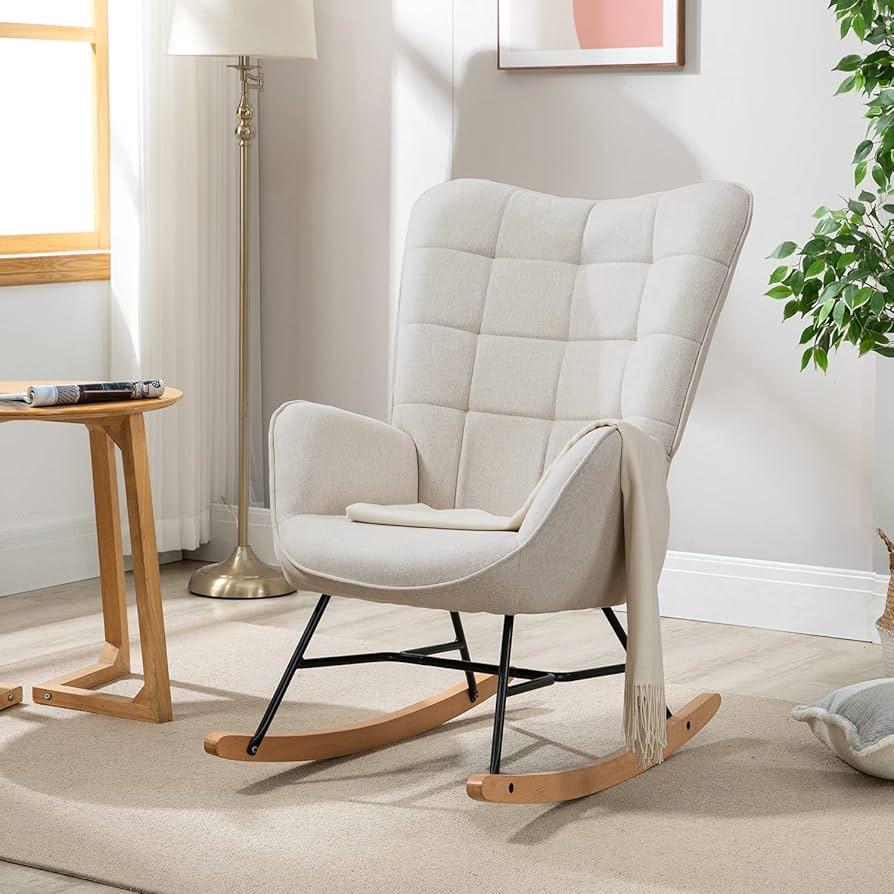 A cozy rocking⁤ chair creates a soothing atmosphere in your nursery‌ nook