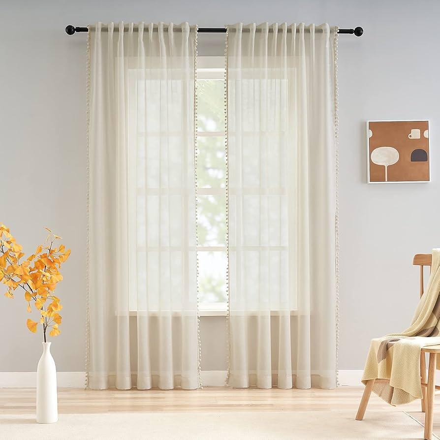 Airy curtains bring light to your serene Nursery Nook