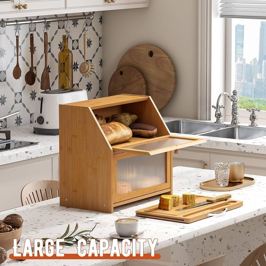 A breadbox or⁣ canister set adds both style and practicality to your farmhouse ⁤kitchen