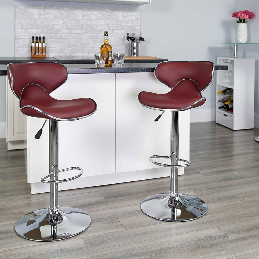 Select bar ⁤stools that contrast beautifully with ‍your Burgundy Kitchen decor