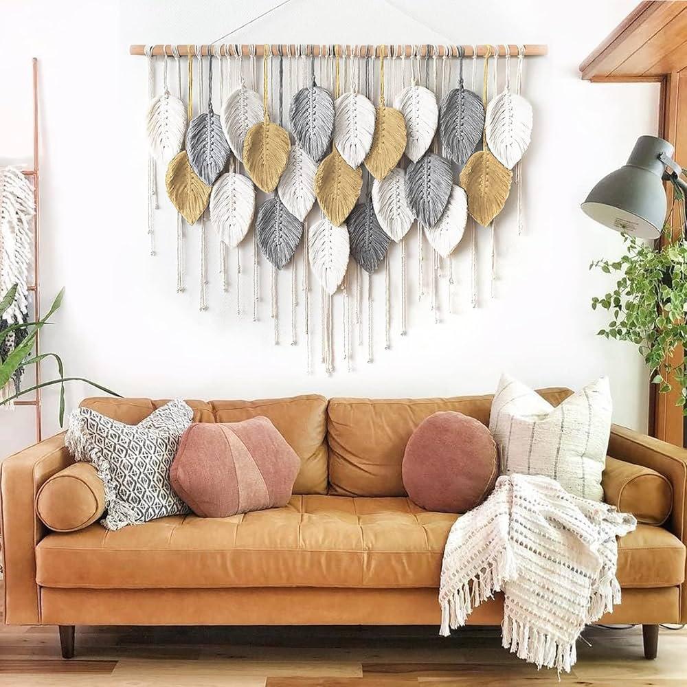 Incorporate ​macramé wall ‌hangings for a stylish‍ Boho Living Room accent