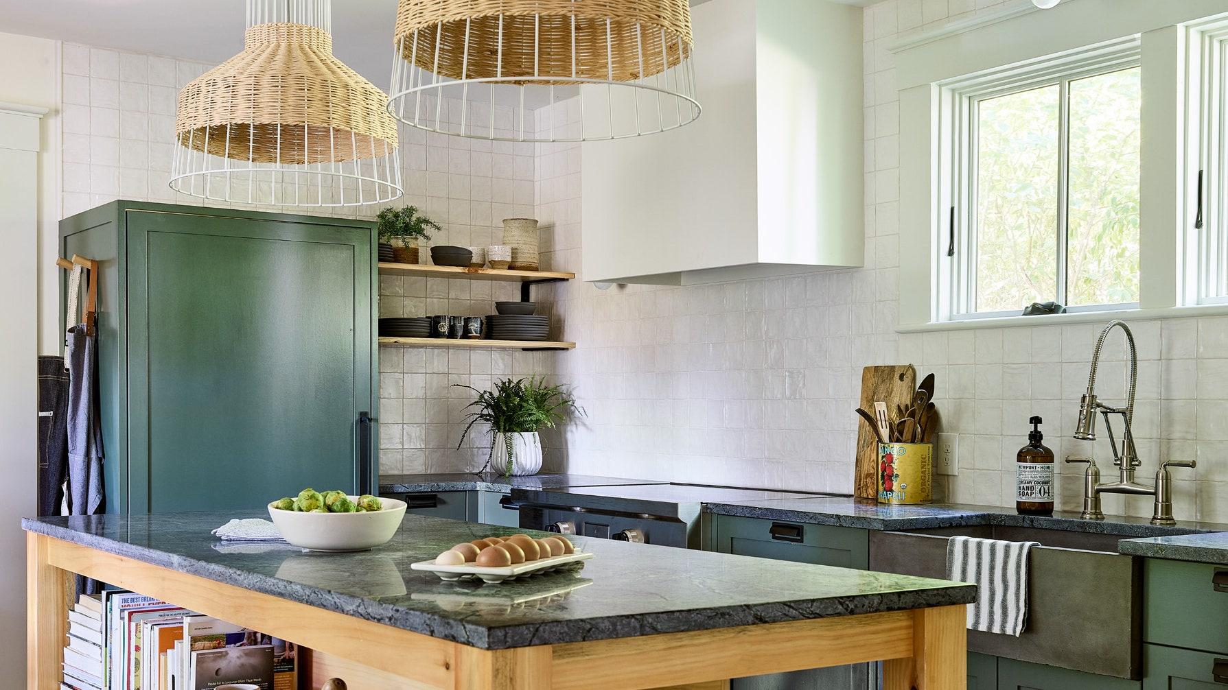 Unique countertop materials elevate the kitchen’s style quotient