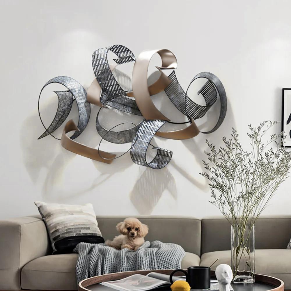 Artistic wall decor adds personality to your living room walls