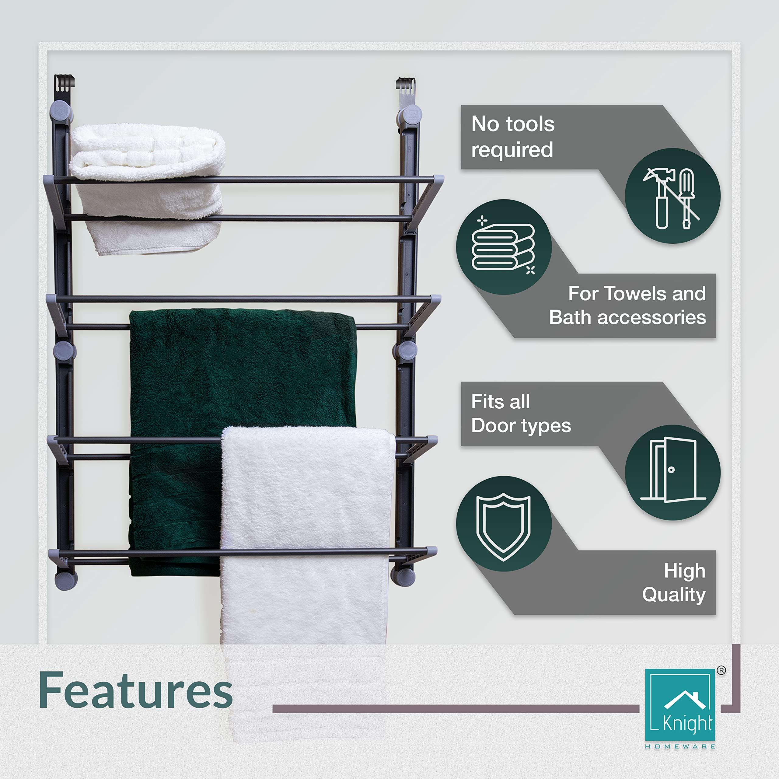 Install a towel ‍rack on the back of the door​ in ⁢your narrow bathroom