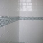 black bathroom tile accent ideas - Google Search | White subway .