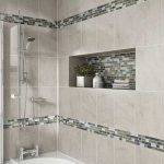 Details: Photo features Castle Rock 10 x 14 wall tile with Glass .