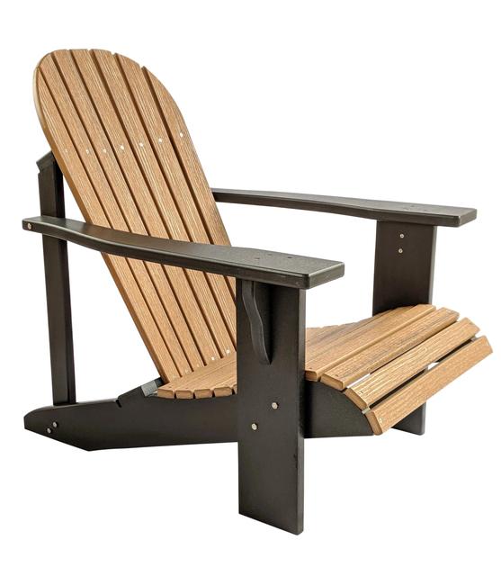 Two Tone Classic Poly Adirondack Chair | Evergreen Pat
