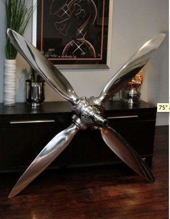 4-Bladed Airplane Propeller... home decor... Awesome! | Airplane .