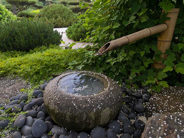 Cultural elements in a Zen Garden deepen the experience and enrich understanding