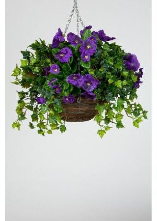 How to make an artificial hanging basket | Plants for hanging .