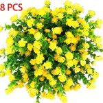 Amazon.com: E-HAND Artificial Flowers Outdoor Yellow Plants .