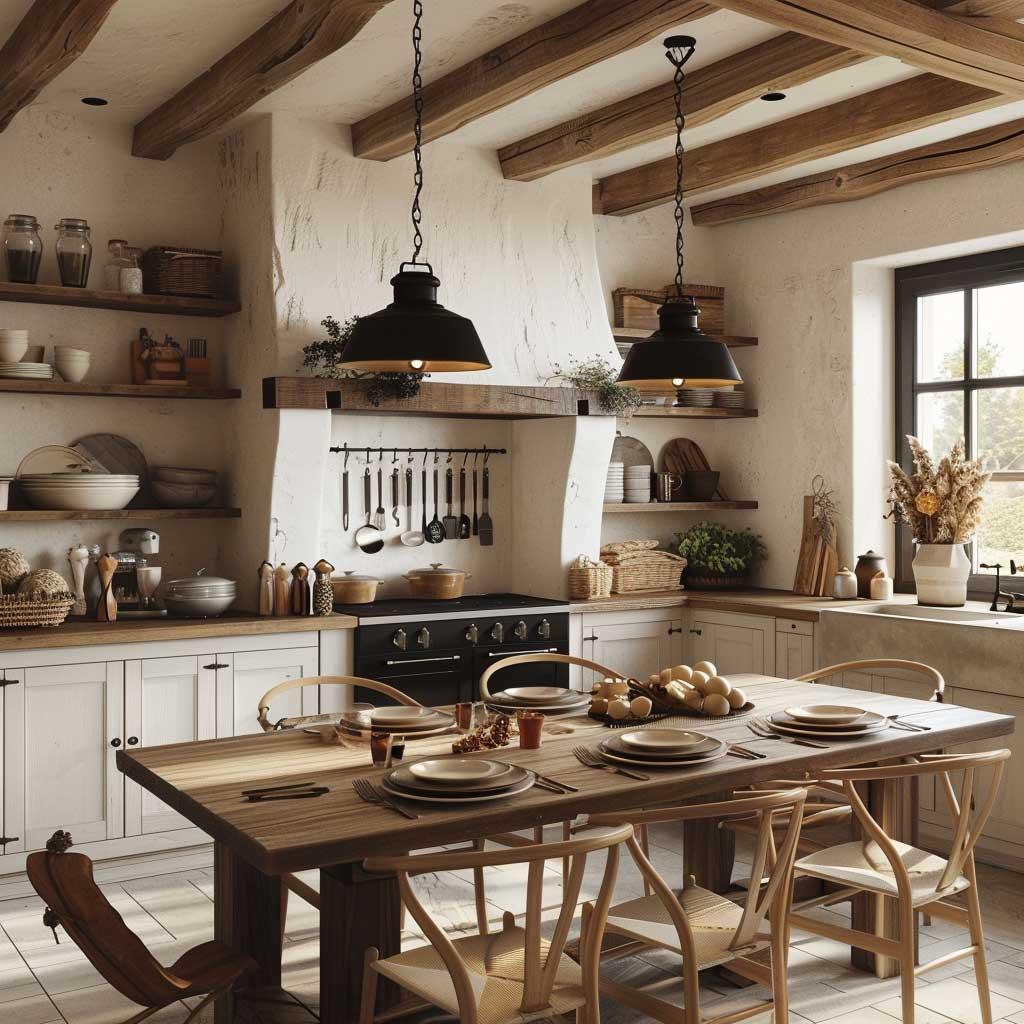 Vintage-inspired pendant lights bring charm and ambiance to your farmhouse kitchen