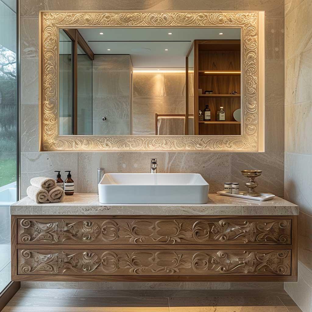 Vintage mirrors that add character and depth to ⁢your eclectic⁣ bathroom