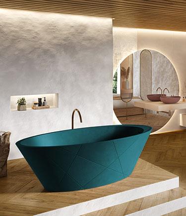 Add ​a ⁢freestanding tub for a luxurious eclectic bathroom feel