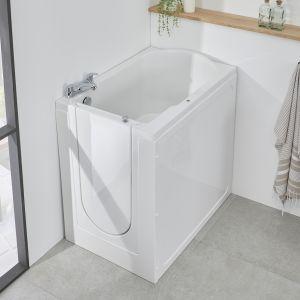 Integrate a‍ small‌ bathtub for relaxation without sacrificing space in small bathrooms