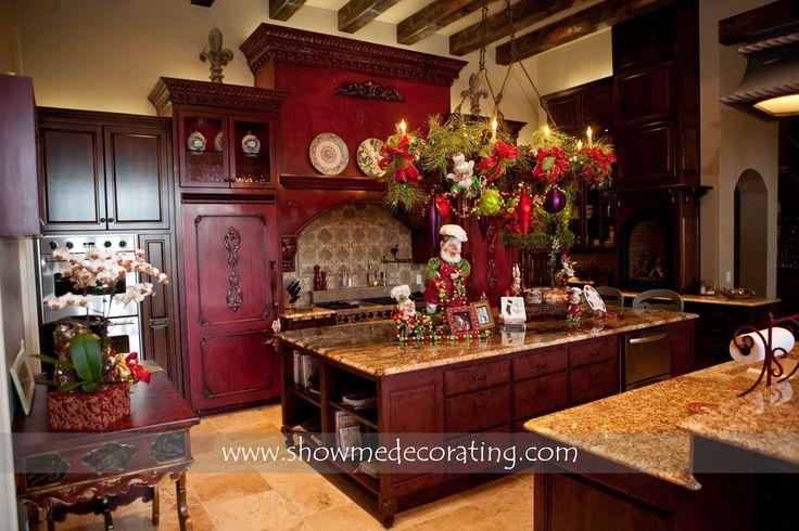 Hang ‍decorative pot racks to ​organize and display in your Burgundy Kitchen