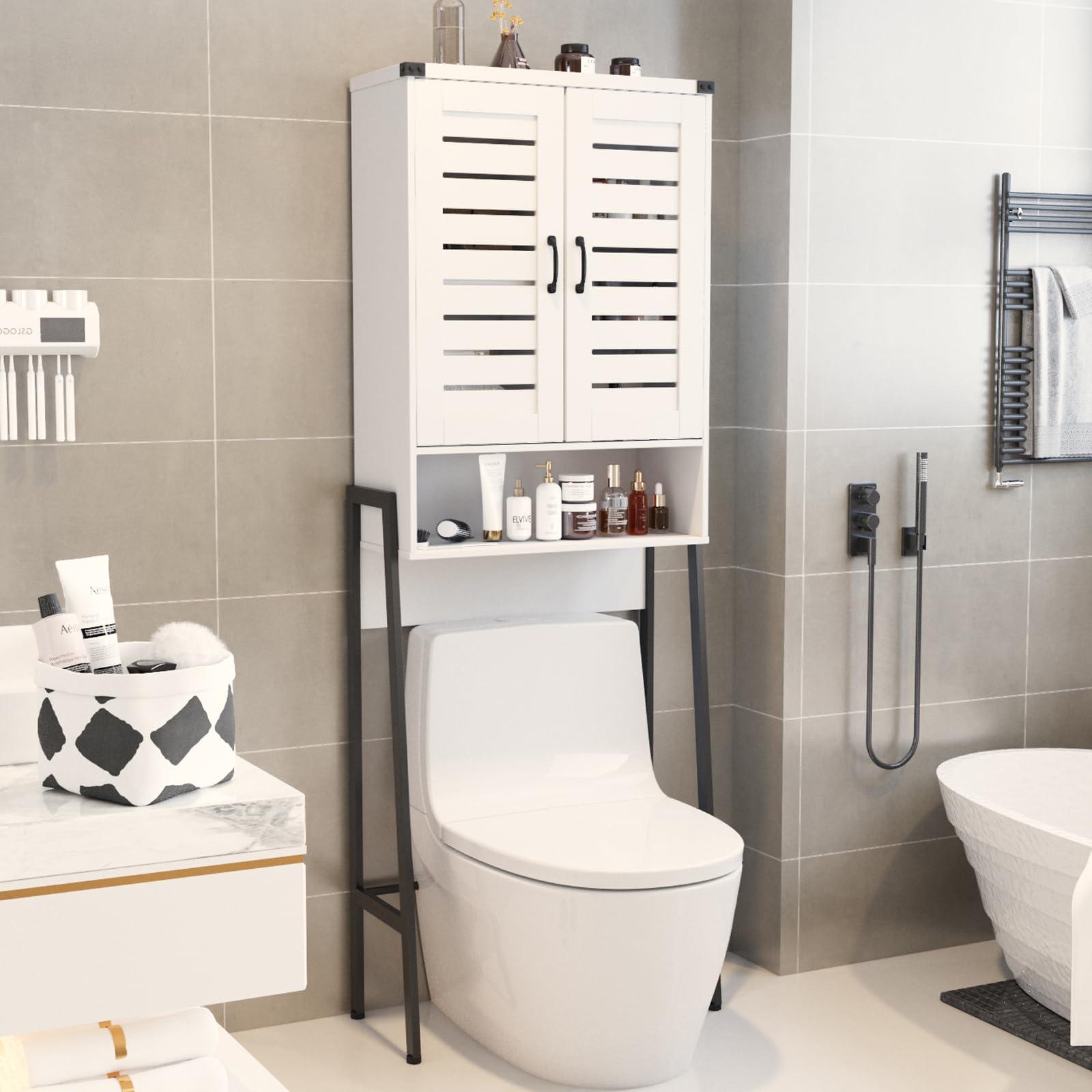 Utilize⁢ over-the-toilet storage ​for ⁢extra organization in a narrow bathroom