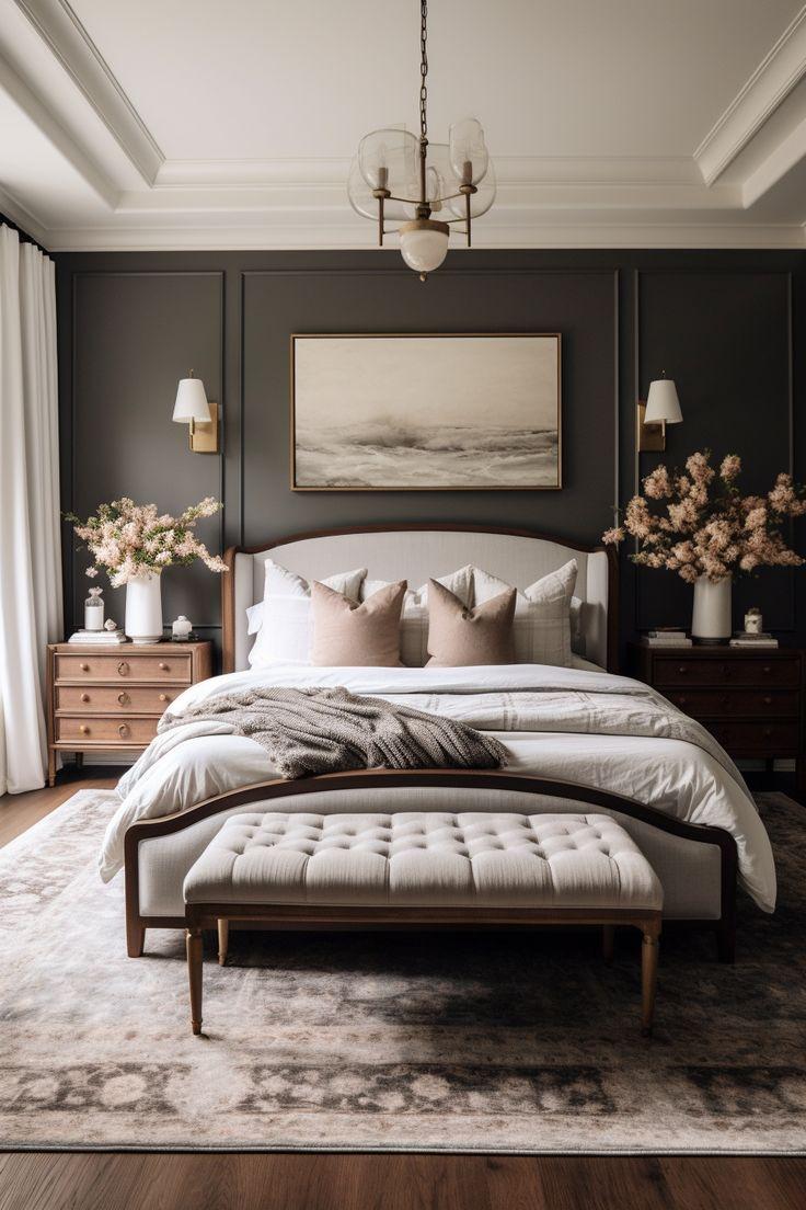 Romantic‍ Hideaway: Soft lighting and ‍luxe fabrics⁣ make a dreamy ⁣bedroom